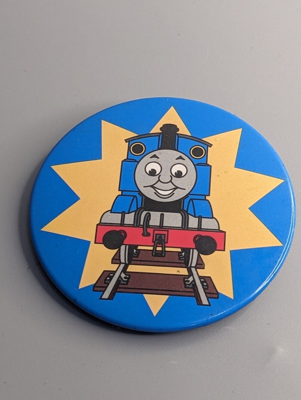 Thomas The Tank Engine Button Made In Australia Vintage 1990s Collectible Badge